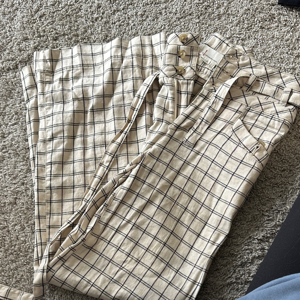 Anthropologie Checkered Pant